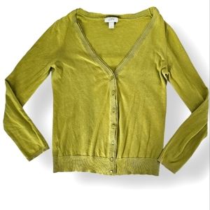 Ann Taylor LOFT Green Cardigan | Size Small